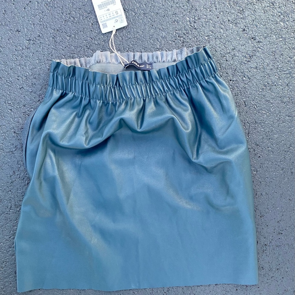 Zara teal skirt knit